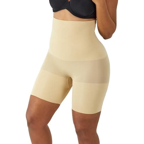 Maidenform Women's Shapewear High-waist Thigh Slimmer, Tummy Control Thigh Slimmer Seamless Short, Firm Control Shapewear