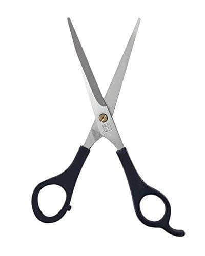 Hair Cutting Scissor Smooth and Comfortable (Black, 7-inch) (Black)