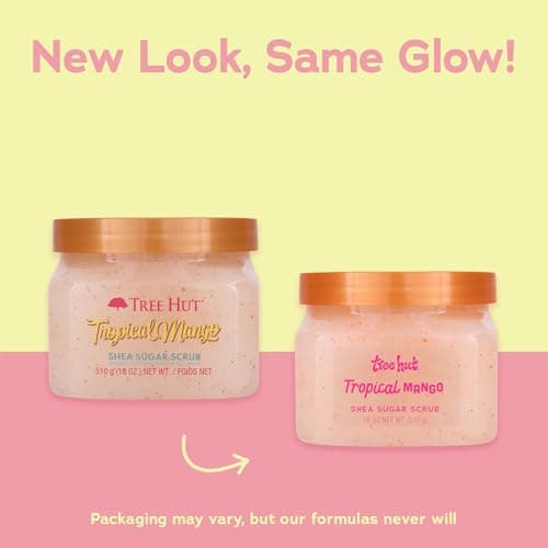 Tree Hut Shea Sugar Body Scrub Tropical Mango, 510g