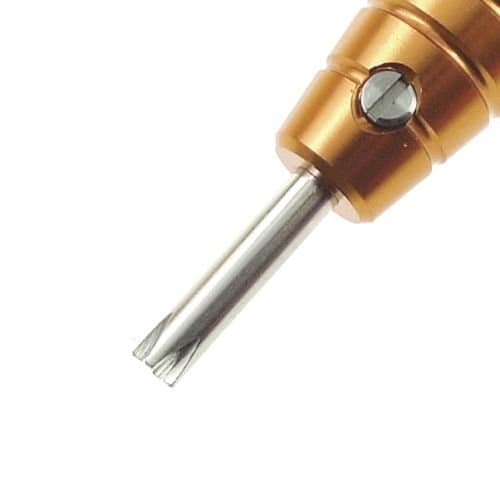 High Torque Strong Screwdriver for ø 2.75 Gents Audemars Piguet Watch Case Back Screws Repair Tool (Full Size, Orange)