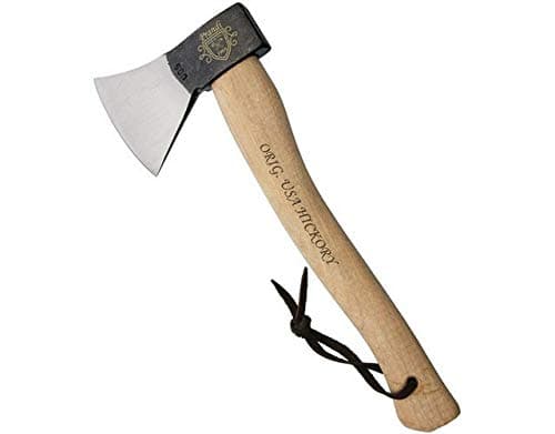 Prandi 0306TH Satin German Style Hatchet w/5.75" Axe Head & Hickory Handle