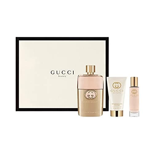 Gucci Guilty Beauty For Women Eau De Parfum, 90 Ml + Travel Spray, 15 Ml + Body Lotion, 50 Ml Set