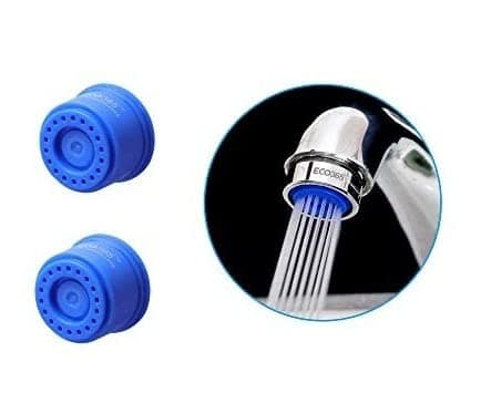 ECO365 Kitchen Water Saving 3LPM Aerator (Pack of 2) with Shower Flow | Suitable for Inner(24mm) & Outer(22mm) Threads | Easy to Maintain & Saves upto 80% Water