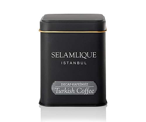 Decaf Turkish Coffee Decaffeinated Fine Ground Coffee Medium Roast 4.40 oz.
