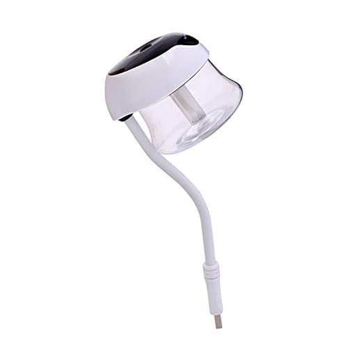Uselili USB Mini Fragrance Humidifier for Home Office Car Air Freshener with Colour Light,360°Rotation Micro Cable