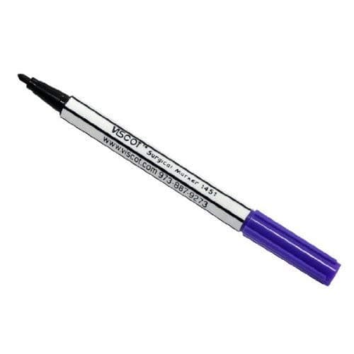 FINE TIP 50 Mini Piercing & Tattoo Skin Markers Traditional Purple Ink