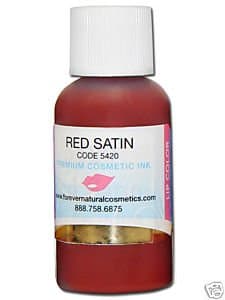 Red Satin Permanent Cosmetics Pigment 1/2oz Bottle