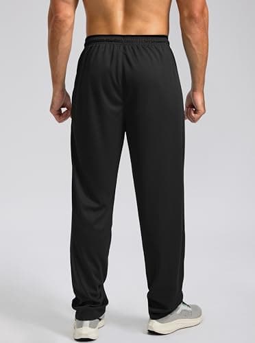 G Gradual Men's Sweatpants Mesh Lightweight with Zip Pockets Breathable Quick Dry Athletic Pants for Workout Running