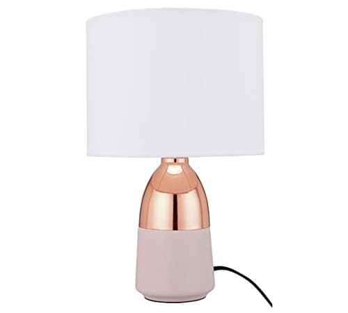 Argos Home Duno Touch Table Lamp (Pink & Copper)