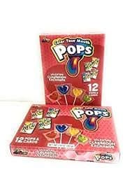 Valentines Day Classroom Exchange Gift | Color Your Mouth Pops 24 Valentine Cards & 24 Lollipops Flavored Candies | Teachers Card | Kids DIY DayCare Sunday School Homeschool Art Projects Part