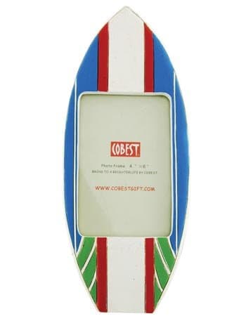 Home Axentz Surfboard Surf Board Collectible Nautical Photo Picture Frame, 4x6, Vertical, Standing Table Top
