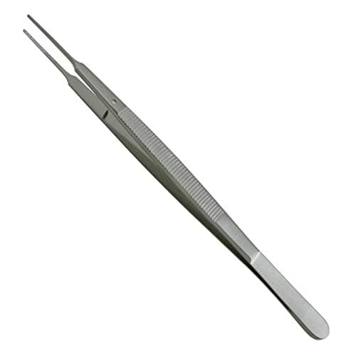 Gerald Dressing Forceps 7" Straight Delicate Serrated Tips - SurgicalExcel