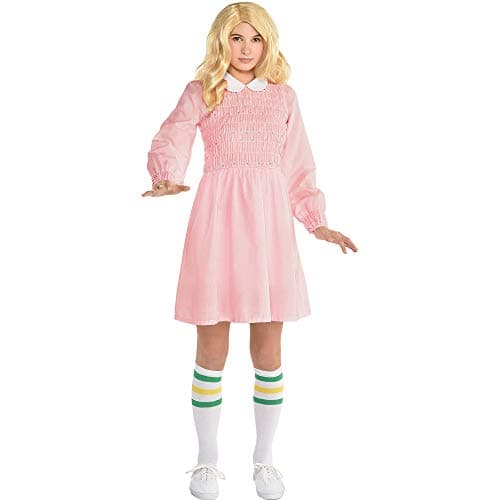 Party City Stranger Things Eleven Costume for Children; Size Large, Includes a Long-Sleeve Dress with a Peter Pan Collar