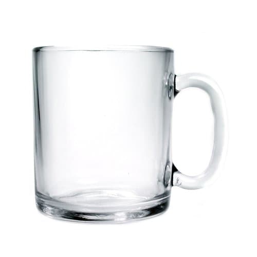 Arc International Directoire Clear Glass Mug, 10-Ounce, Set of 12