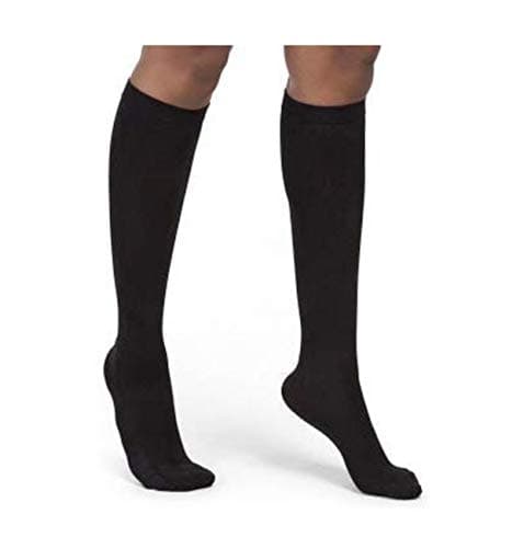 Skineez skincarewear Medical Grade Hydrating Compression Socks (10-15 mmHg), Black, Large/X-Large, 2 Count