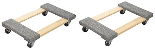 TruePower Hardwood Carpet End Furniture Dolly/Mover's Dolly 3" Casters 1000 lb. Capacity 2 Piece Set