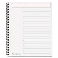(6 Pack Value Bundle) MEA06064 Cambridge Wirebound Notebook Planner, Legal Rule, 8 1/2" x 11", White, 80 Sheets