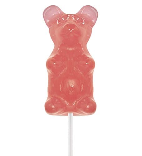 Giant Gummy Bear on a Stick, Pink Bubblegum
