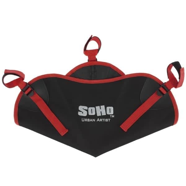 Soho Urban ArtistStone Bag for Tripod or Easel - Weight Bag, Hammock Boom Anchor - Black with Red Trim