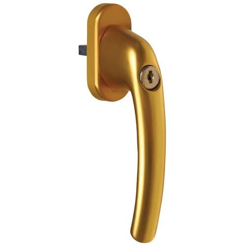 Hoppe Tokyo Tilt & Turn Locking Window Handle (Gold)
