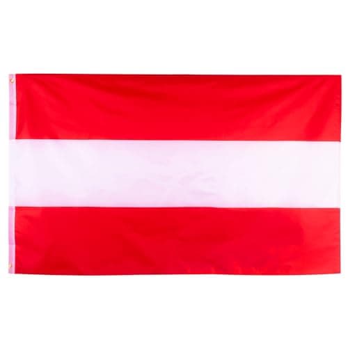 5x3ft Austria Flag for Olympics 2024 Decorations, Big Austria Flag for Olympic Games 2024 Football Sports Events Celebration Parade Bar Garden Outdoor Party Decorations