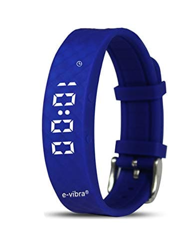 e-vibra Premium Potty Training Watch - Rechargeable Silent Vibrating Watch - Medical Reminder Watch for Girls/Boys - with Timer and 15 Daily Alarms (Royal Blue)
