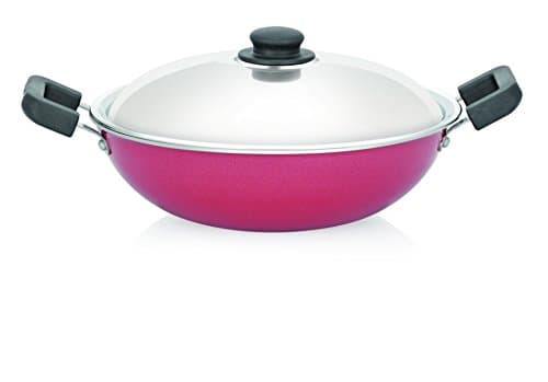 Premier NonStick Kadai with Stainless Steel lid 22 cm
