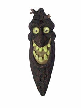 13" Treeture Creature Motion Activate Light Up Screaming Prop for Tree or Door - Glows in The Dark