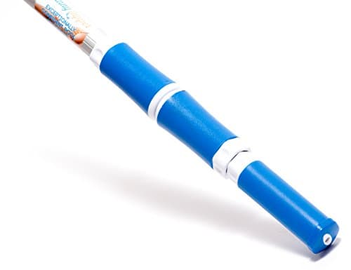 Professional (Silver) 16-ft Telescopic Pool Pole for Skimmers, Rakes, and Cleaning Tools. Light & Durable. Easy to Use Extending Locks and High-Strength Corrugated Aluminum, Universal Fit