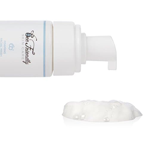 Organic Face Wash By BeeFriendly, 100% Natural, Foaming, Non Oily Cleanser, Deep Conditions Facial Skin, Removes Impurities, Nourishes Sensitive & Acne Prone Skin For Women or Men 4 oz