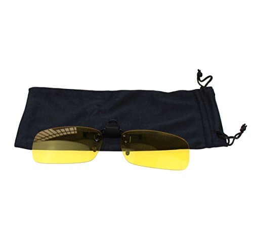 Timo Lee-Polarized Clip-on Flip up Metal Clip Sunglasses Lenses(Night Vision Small)