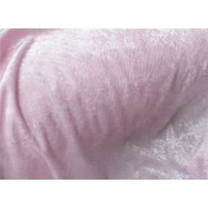 FAT QUARTER OF LIGHT PINK CRUSHED VELVET FABRIC ***FREE POST*** PINK / PALE PINK CRUSHED VELVET VELOUR STRECHY/ STRETCH MATERIAL GREY Fat Quarter