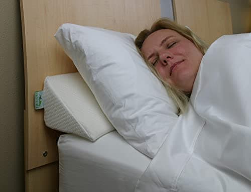 Insieme King Size Headboard Gap Filler (White). Long Bed Wedge Pillow for Covering Gaps Between Bed & Headboard or Wall with Pillow Support (76x8x6 inch)