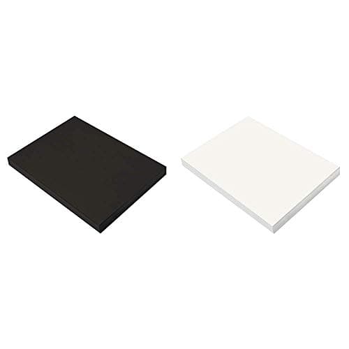 SunWorks Construction Paper, Black, 9" x 12", 100 Sheets & Construction Paper, White, 9" x 12", 100 Sheets