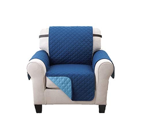 Sara Ashley Elegante Luxurious Reversible LOVESEAT Furniture Protector, Black/Grey - 75"x 88"