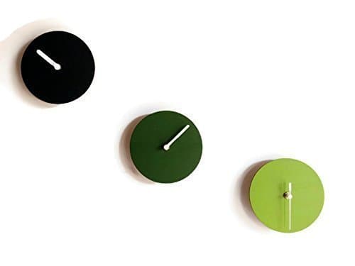 7+7+7 inch Unusual wooden large wall clock for living room modern in many colors Non ticking wood design silent dining no frame numbers big clocks Unique wide frameless customizable art