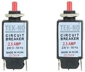 Circuit Breaker Juicer Grinder over Load Protector Switch, Circuit Breaker for Mixers Upto 750 watt 2pcs (Black)