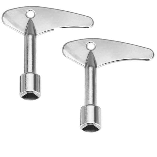 Triangle Socket Spanner Key 2pcs for 9.5mm x 8.5mm Triangular Panel Lock Elevator Door key