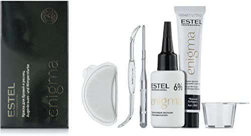 Estel Enigma BLACK COLOR Paint for Eyelashes and Eyebrows