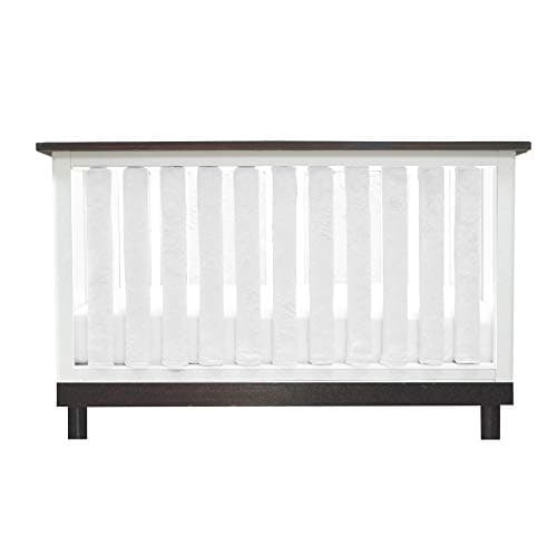 PURE SAFETY Vertical Crib Liners in Luxurious White Minky 38 Pack