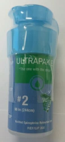 Ultrapak E Epinepherine Dental Gingival Retraction Cord Ultradent Size 2