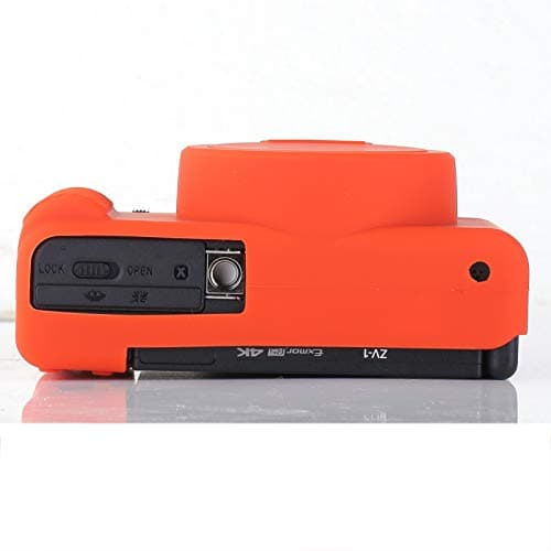 Yisau Camera Case for Sony ZV-1, Sony ZV1 Camera Case Digital Camera Anti-Scratch Slim Fit Soft DSLR Camera Sleeve with ZV1 Screen Protector (Kumquat)