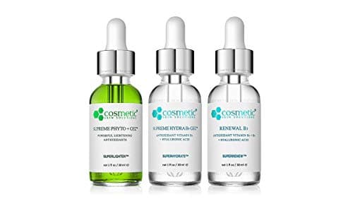 Cosmetic Skin Solutions 3 Moisturizing Gel Kit Collection - Supreme Phyto + Gel + Supreme Hydra B5 Gel + Renewal B3-1 oz each
