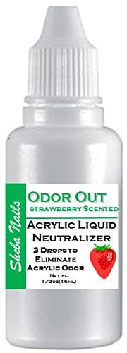 Odor Out Acrylic Liquid Neutralizer 1/2oz Strawberry Scent- Minimizes Acrylic Liquid Monomer Odor