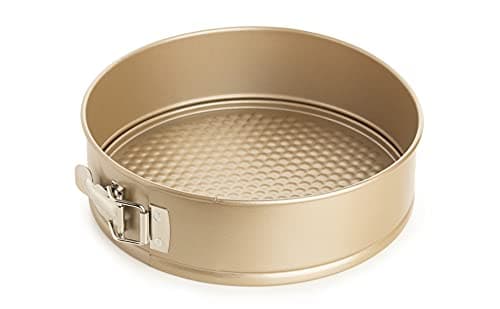 Rosmarino Cake Tin Box 24 cm (10") with Non Stick Coating & Flat Bottom - Round Springform Baking Tin Perfect for Food Preparation with Little or No Fat