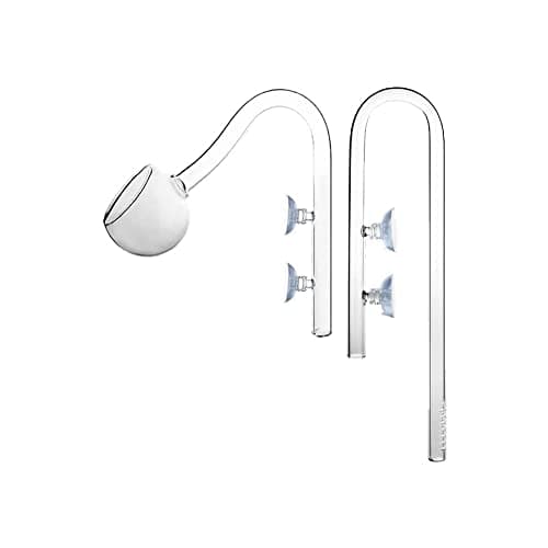 Sagar Aquarium Glass Lily Pipe Inlet Outlet Set Type B 16mm