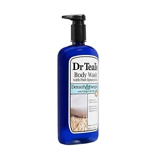 Dr Teal's Body Wash with Pure Epsom Salt, ify and Energize, Ginger & Clay Detox 24 Fl Oz