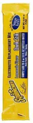 Sqwincher Qwik Stik Lemonade 8 - 10 oz Lite Powder Concentrate
