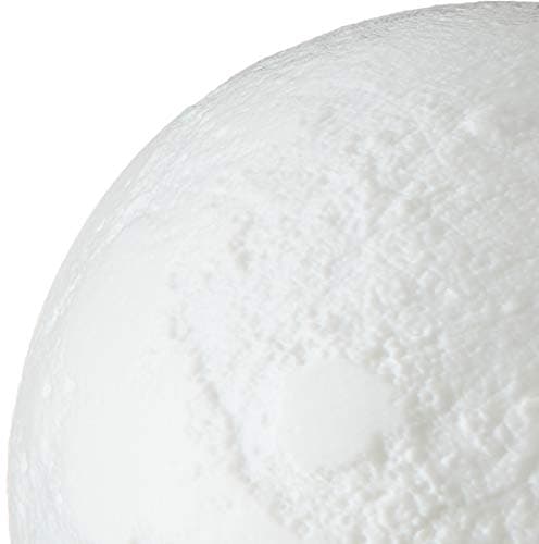 CPLA Extra Large 7.1INCHES Seamless LED Lunar Lamp Dimmable Brightness Warm & Cool White, Touch Control Moon Light Gifts Decorative Diameter 18cm, 7.1 in, 3color