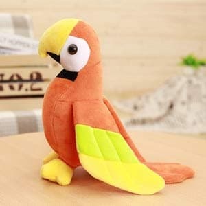 Stuffed Animal 1PC 20/25cm Cute Plush Rio Macaw Parrot Plush Toy Stuffed Toll Bird Baby Kids Children Birthday Home Shop Decor-25cm Orange Bird